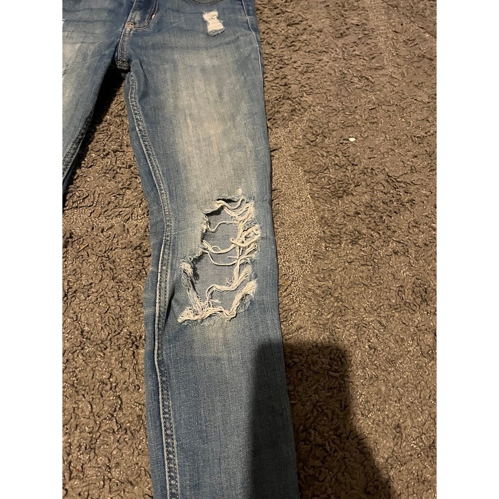 Hollister Women's Distressed Ripped Skinny Jeans Size 24 - Picture 4 of 6